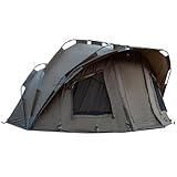 MK-Angelsport Fort Knox 1-2 Personen Zelt Karpfenzelt Angelzelt komplettes Set inkl. Gummihammer Dome Bivvy