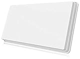 Selfsat H30D1+ Single Flachantenne für einen Teilnehmer inkl. Fensterhalterung, Quad, White