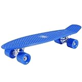 HUDORA - Kinder 12137 Retro Skateboard, himmelblau