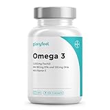 Omega 3 400 Kapseln (+1 Jahr) - 1.000 mg Fischöl pro Kapsel - Essentielle Omega 3 Fettsäuren mit EPA & DHA -Laborgeprüft, ohne Zusätze in Deutschland hergestellt