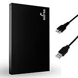 Storite Externe tragbare Festplatte 250GB mit USB 3.0, externer Backup-Speicher, schnelle Datenübertragung, geeignet für PC, Mac, Windows, Gaming, Laptop und Desktop (schwarz)