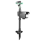 Tiervertreiber Solar Wasserstrahl Katzenschreck Wildtierabwehr für Garten Vogelschreck, Infrarotsensor Bewegungsmelder Bewegungsaktivierter Sprinkler, Reichweite bis zu 10 m