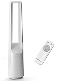 Pro Breeze 101cm rotorloser Ventilator - Ventilator oszillierend mit Fernbedienung, LED Display, 6 Geschwindigkeiten - Turmventilator sehr leise, 5 Betriebsmodi, Auto 60° Oszillation, 7h Timer