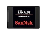 SanDisk SSD Plus interne SSD Festplatte 1 TB (schnelleres Hoch-, Herunterfahren und Laden, Lesegeschwindigkeit 535 MB/s, Schreibgeschwindigkeit 350 MB/s, stoßfest)