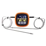 UncleS Zwei Sonden Thermometer Digitaler Fleisch Zum Kochen Und Grillgrills Mit Timermodus Und Temperaturalarm Zwei Sonden Thermometer