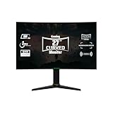 Aryond A27 V2 Gaming Curved Monitor, 27 Zoll 180Hz Curved QHD (2560x1440) Display 1ms Reaktionszeit, HDR 10-Verhältnis FreeSync und G-Sync 119,9% SRGB, PC Bildschirm, HDMI Anschluss