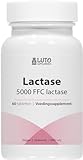 Lactase 5.000-60 Tabletten - Hoch dosiert mit 5.000 FCC-Einheiten - Für Laktoseintoleranz + Milch-Intoleranz - Ohne unerwünschte Zusatzstoffe - Vegan - Luto Supplements