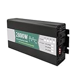 EBAYTV Wechselrichter, Reiner Sinus-Wechselrichter 12 V 24 V 48 V 60 V DC zu AC 800 W 1600 W 2800 W Konverter Tragbarer Fahrzeug-Frequenzumrichter(1600W,48V_240 50HZ)