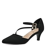 s.Oliver Damen Pumps mit Riemen Spitz Elegant, Schwarz (Black), 40 EU