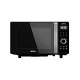 Cecotec Digitale Touch-Mikrowelle ohne Teller GrandHeat 2500 Flatbed Touch Black. 800 W, 25 Liter Fassungsvermögen, 8 vorkonfigurierte Funktionen, Timer