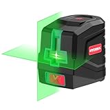 HYCHIKA Kreuzlinienlaser Grün, Horizontaler und Vertikaler Laser-Wasserwaage, Linienlaser inkl. Tragetasche & 2 AA-Batterien, für Heimdekoration, Heimwerker