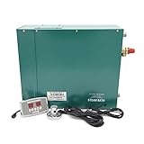 BINGNU Dampfsauna-Generator Kommerziell selbstdampfendes Dampfduschengenerator-Kit System 1 5 kW Automatischer Abfluss Hammam Sauna Dampfduschgenerator für Home Spa