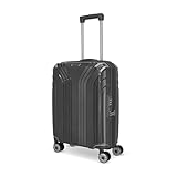 Travelite 4-Rad Hartschalen Handgepäck Koffer klein mit recyceltem Innenfutter, Gepäck Serie ELVAA: Stylischer Trolley mit Schutzecken + TSA Schloss, 55 cm, 41 Liter