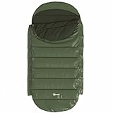Outsunny Schlafsack Deckenschlafsack für Camping 3-4 Jahreszeiten für Erwachsene, klappbar, mit Tragetasche, Kleines Packmaß, Outdoor-Schlafsack, TAFT, Grün