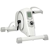 SPORTNOW Pedaltrainer Mini Heimtrainer für Senioren mit 8 verstellbarem Magnetwiderstand & LCD-Display Arm- und Beintrainer Fitnessbike für zuhause, Büro Trainingsgerät