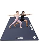RYTMAT Yogamatte XXL 200x130cm NBR 10mm Dick und Bequem Gymnastikmatte für Heim-Fitness Yoga Pilates, Eltern-Kind-Aktivitäten, Senioren-Fitness, Spielmatte für Hunde