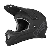 O'NEAL | Mountainbike-Helm | MTB Downhill | Nach Robustes ABS, Ventilationsöffnungen für Luftstrom & Kühlung, ABS Außenschale | SONUS Helmet SOLID | Erwachsene | Schwarz | Größe XS