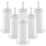 ARETHONE Wasserfilter Ersatz für Sage Kaffeevollautomat, 6 Stück Ersatz für Sage Barista Express Pro Wasserfilter, Water Filter für SES810/SES880/SES920/SES980/SES990/SES875/SES008/BES008