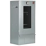 ITA Räucherofen 7002 - Premium Räucherschrank aus Edelstahl - 3 Etagen 81 cm - Sichtfenster - Qualität Made In EU Direkt vom Hersteller - Smoker zum Kalträuchern & Heißräuchern von bis zu 7kg Fleisch