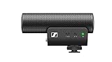 Sennheiser Professional MKE 400 Direktionales Kamera-Richtrohrmikrofon mit 3,5 mm-TRS- und TRRS-Anschlüssen für DSLR, Kompaktkameras und Mobilgeräte, 508898, Schwarz