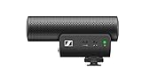 Sennheiser MKE 400 Kamera-Richtrohrmikrofon | mit 3,5 mm-TRS- und TRRS-Anschlüssen | für DSLR, Kompaktkameras und Mobilgeräte (508898)