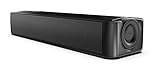 CREATIVE Stage SE Under-Monitor Soundbar mit USB Digital Audio und Bluetooth 5.3, Clear Dialog und Surround by Sound Blaster, Stromversorgung über Adapter
