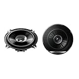 Pioneer TS-G1310F 13 cm Doppelmembranlautsprecher Set mit 2 Lautsprechern (je 230 W max., 35 W Sinus), kraftvoller Klang, hoher Wirkungsgrad, 44,3 mm Einbautiefe, 121 mm Einbauausschnitt, mit Gitter