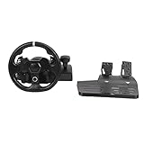 PC Racing Wheel, Driving Force Racing Wheel 270° Rotation Gaming Racing Wheel mit Pedal, Vibration Racing Wheel für PS4 für PS3 für für für Switch für PC