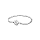 Pandora Funkelndes Crown O Schlangen-Gliederarmband in Silber 18cm, 599046C01-18
