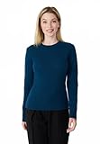 Style & Republic Kaschmir Pullover-Damen elegant aus 100% Cashmere - Dein kuscheliger Premium Strickpullover für stilvolle Herbst- & Winter-Momente - Dark Slate Blue S