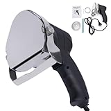 ROGONPDK 80W Elektrisches Schawarma-Messer, Leistungsstarke Dönerschneider Edelstahl Dönermesser Kebab Schneider mit 2 Klingen, Tragbar Kebab-Fleischschneider Anpassbare Schnittstärke 1-8mm
