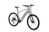 F.lli Schiano E-Jupiter, E Bike Mountainbike, 27.5 Zoll, 36V 14Ah Abnehmbarer Akku, Motor 250W 50Nm, MTB Ebike für Herren/Damen, Grau