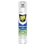 Raid Essentials Mückenschutz Raumschutz-Spray, natürlicher Schutz mit pflanzlichen Wirkstoffen, geruchsneutral, bis zu 4 Stunden wirksam, 300 ml Sprayflasche