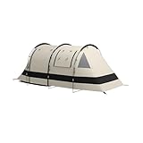 Outsunny 4-5 Mann Campingzelt, 3000 mm wasserdichtes Verdunkelungszelt mit Schlafzimmer und Wohnzimmer, tragbar mit Tasche, für Angeln, Wandern, Festival, Khaki