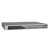 NETGEAR XS728T 28 Port 10GbE Ethernet LAN Switch Smart (Managed Netzwerk Switch mit 4x 10Gigabit SFP+, Desktop oder 19 Zoll Rack-Montage, ProSAFE Lifetime-Garantie), Silber