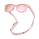 COCOSAND Baby-Sonnenbrille mit Band, polarisiert, flexibles Gestell für Kleinkinder, Säuglinge, neugeborene Mädchen und Jungen im Alter von 0-24 Monaten