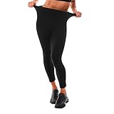 Leafigure Leggings Damen High Waist - Leggins Blickdicht Schwarze für Sport Gym Yoga S-M