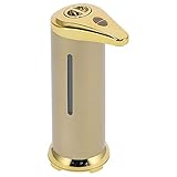 Cufaee 250 ml Automatischer Seifenspender, berührungsloser Infrarotsensor Automatischer Liquidspender für das Hotel des Kitchen Hospital School Hotel Office (Schwarz) (Silber) (Gold)