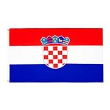 AZ FLAG Flagge Kroatien 90x60cm - KROATISCHE Fahne 60 x 90 cm feiner Polyester - flaggen