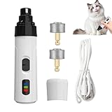 Yulokdwi Hund Krallenschleifer - Akku Nagelfeile Für Große Hunde | Ergonomischer Trimmer Für Welpe Katze Reisen Tierpflege Zubehör