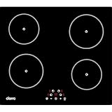 Ciarra CABBIH4-F Einbau Induktionskochfeld 60 cm 4 Platten Induktionskochplatte Kochfeld Induktion Touch-Bedienung 9 Leistungsstufen Timer Kindersicherung Abschaltautomatik Restwärmeanzeige