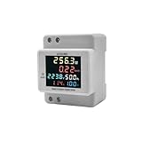 alloneslife Digital Einphase Messgeräte Elektrizitätsverbrauchsmonitor 40-300 0 V 100A Amperemeter Leistungsspannung Amperemeterspannung