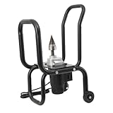 Lfhelper Elektrischer Holzspalter, 2000W Elektro Brennholzspaltmaschine mit Transportrad für Max. 20cm holzdurchmesser Brennholzspaltarbeiten, Automatisches Brennholzspaltwerkzeug, 420RPM 220V