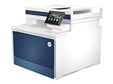 HP Color LaserJet Pro MFP 4302dw Multifunktions-Farblaserdrucker, Automatischer beidseitiger Druck, Hohe Druckgeschwindigkeit, Bis zu 50.000 Seiten pro Monat, Wi-Fi, HP Wolf Pro Security, Blau