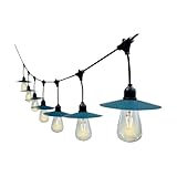 LED-Solar-Lichterkette mit 15 Lichtern, 15 m Länge, 3 W, ideal für Außendekoration, effizient und energieeffizient