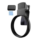 Generico Polarisationsfilter für Telefon, 52-mm-Polfilter zirkularer Clip-Polfilter - Telefonzubehör, mehrschichtiges Filter-Set mit Telefontuch