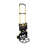 Stanley SXWTD-FT585 2-in-1 Sackkarre und Plattformwagen - Transportkarre max. 70KG - Transportwagen max. 137KG - Klappbarer Handwagen - Wagen mit robusten Rädern - Kunststoff/Stahl