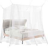 VFANDV Moskitonetz, Moskitonetz Bett Feinmaschig Moskitonetz Doppelbett und Einzelbett Moskitonetz für Camping Geeignet Zuhause Mosquito Net Bed (200x220x200cm)