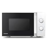 Toshiba MW2-MG20P(WH) 3 in 1 Mikrowelle mit Grill, 20 L, 5 einstellbare Leistungsstufen, Timer, 800 W, Grill 1000 W, Weiß