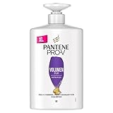 Pantene Pro-V Volume Pur Shampoo, Pro-V Formel + Antioxidantien, Für feines, plattes Haar, 1000ML